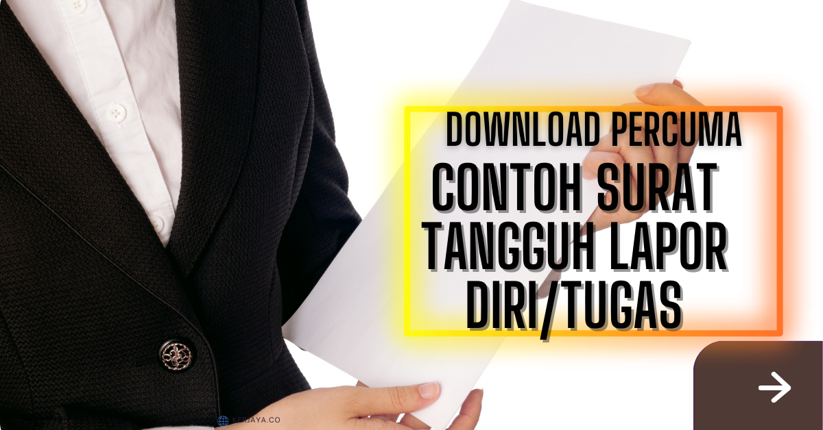 Download Contoh Surat Tangguh Lapor Diri/Tugas