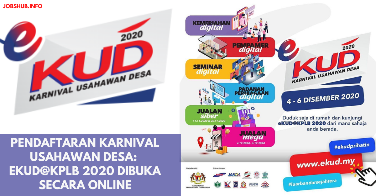 Pendaftaran Karnival Usahawan Desa: eKUD@KPLB 2020 Dibuka Secara Online