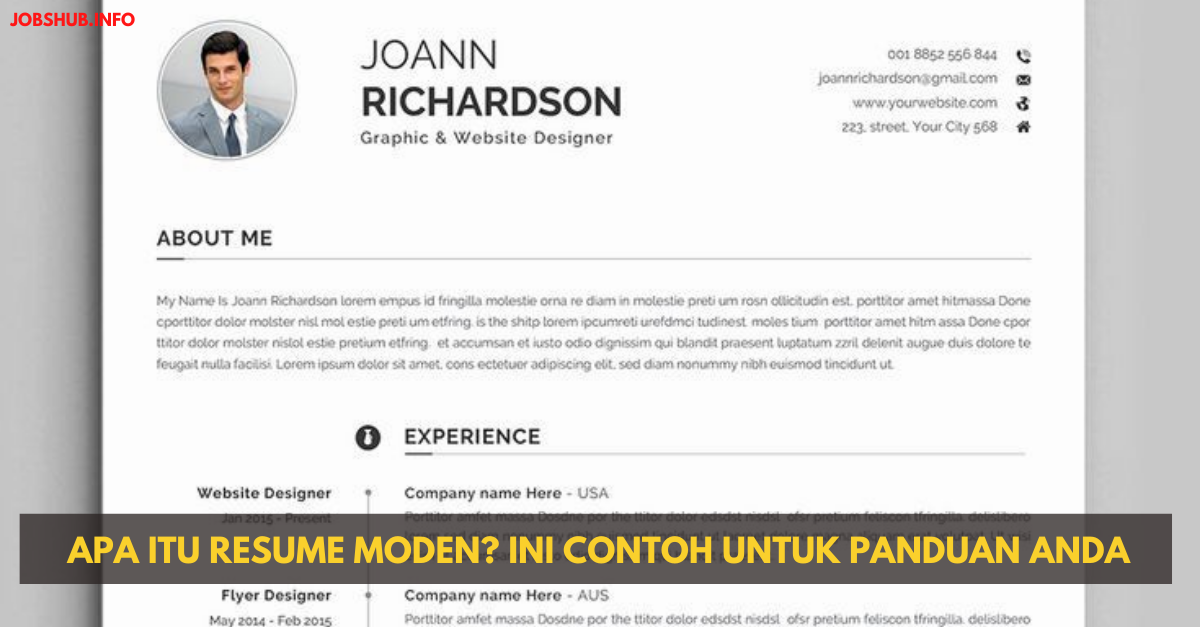 Apa Itu Resume Moden? Ini Contoh Untuk Panduan Anda