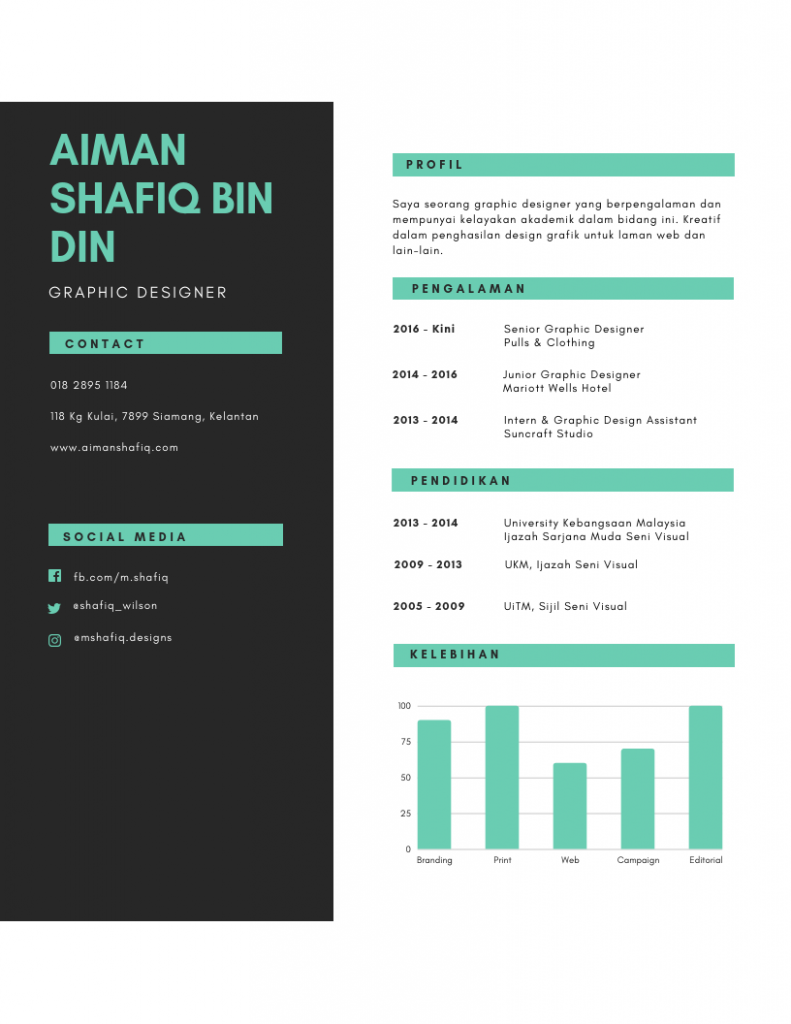 Contoh Template Resume Graphic Designer 3 791x1024