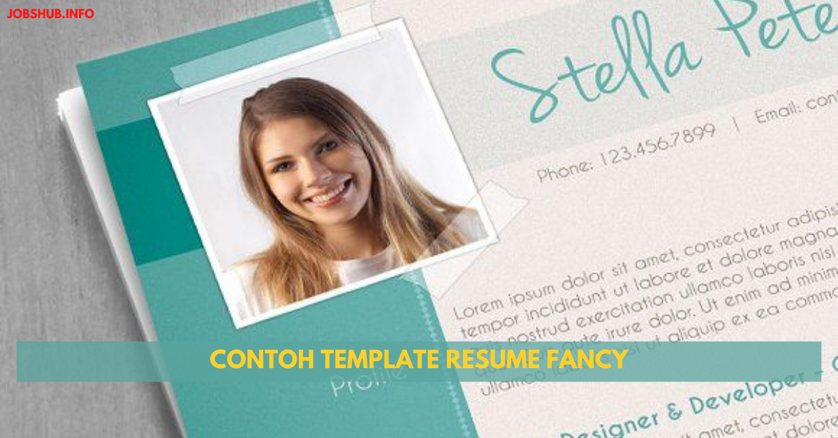 Contoh Template Resume Fancy