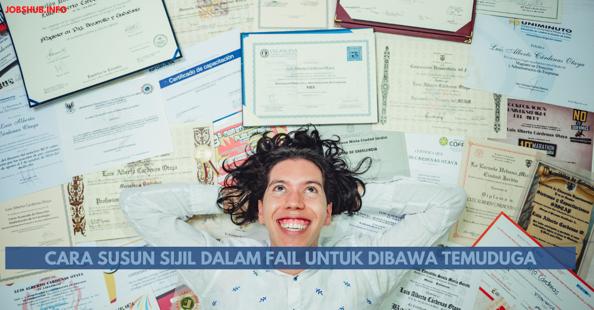 Cara Susun Sijil Dalam Fail Untuk Dibawa Temuduga