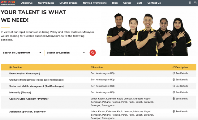 Cara Mohon 1000 Kekosongan Jawatan Di Mr DIY Seluruh Negeri