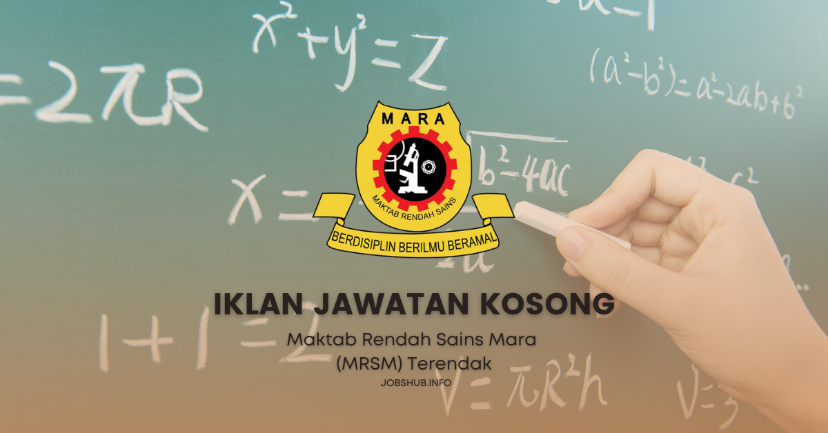 Maktab Rendah Sains Mara (MRSM) Terendak / Kekosongan Guru Sambilan