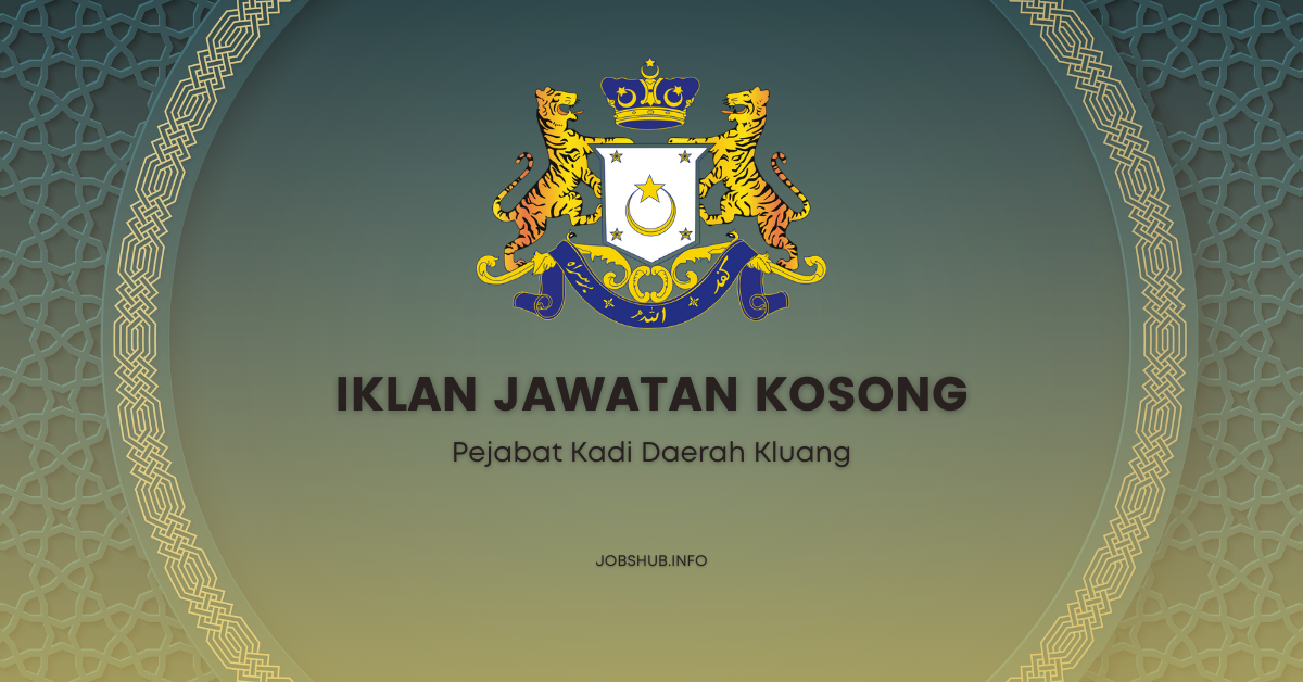 Pejabat Kadi Daerah Kluang / Kekosongan Guru Takmir