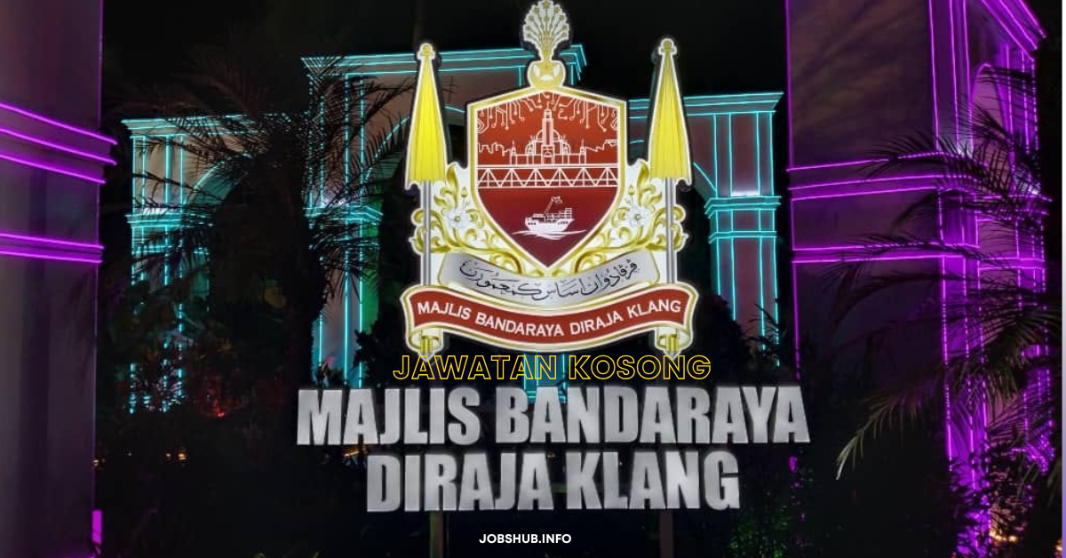Majlis Bandaraya DiRaja Klang / Kekosongan Jurutera J9, Pembantu Tadbir (P/O) N1, Pembantu Operasi H1, Penolong Pegawai Pertanian G5 & Pelbagai Jawatan